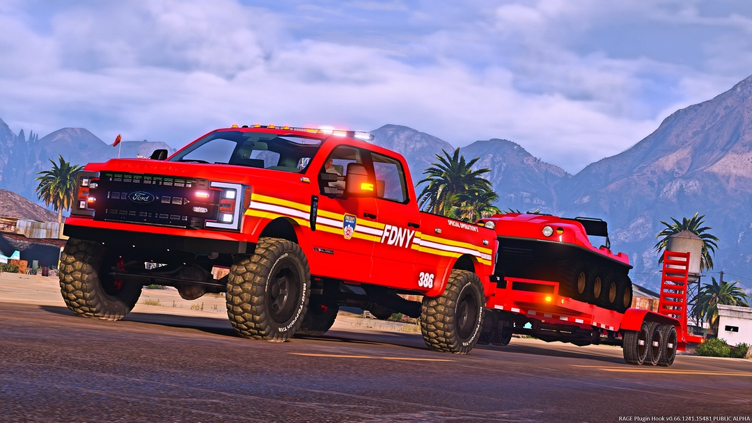 17 &quot;Brad Deberti&quot; Transformer F-250 FDNY Edition! [Add-On][FiveM] - BaggedCustoms - image 1