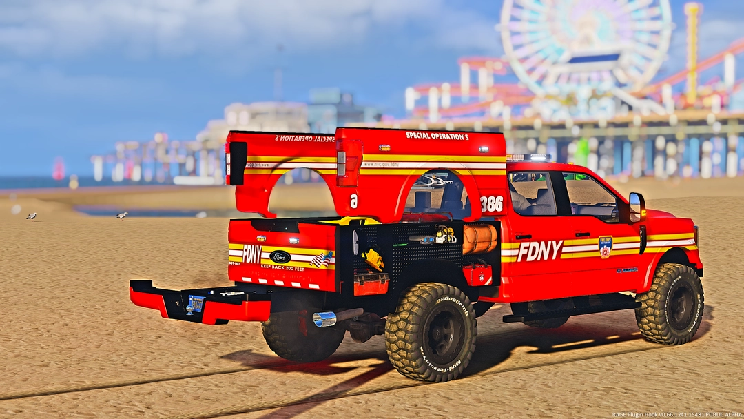 17 &quot;Brad Deberti&quot; Transformer F-250 FDNY Edition! [Add-On][FiveM] - BaggedCustoms - image 3