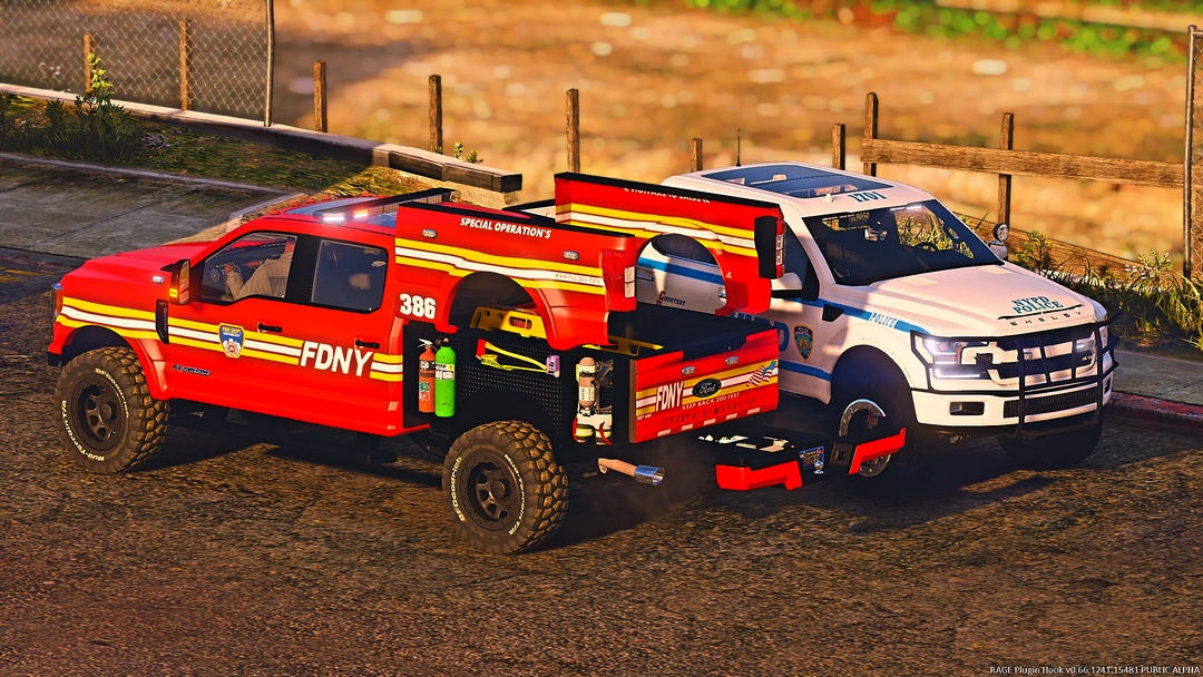 17 &quot;Brad Deberti&quot; Transformer F-250 FDNY Edition! [Add-On][FiveM] - BaggedCustoms - image 7