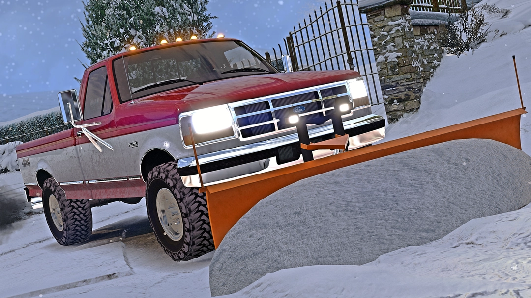 BaggedCustoms 97 F-350 SnowPlow [Add-On][FiveM] - BaggedCustoms - image 1