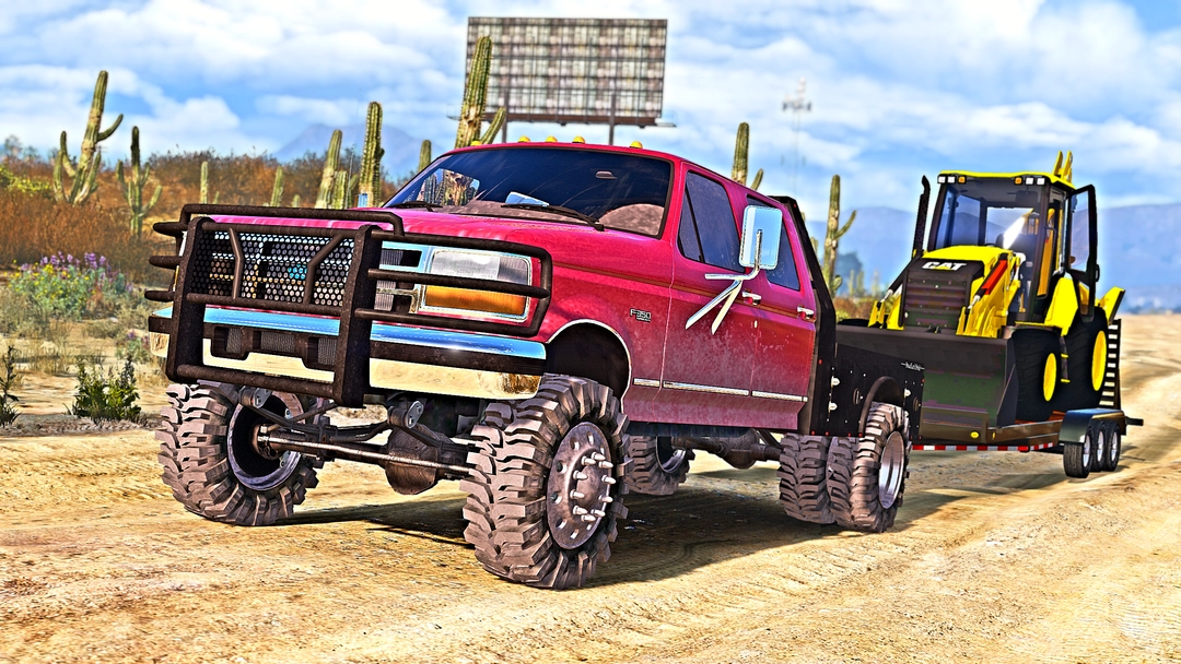 BaggedCustoms 97 Ford F-350 Flatbed[Add-On][FiveM] - BaggedCustoms - image 1