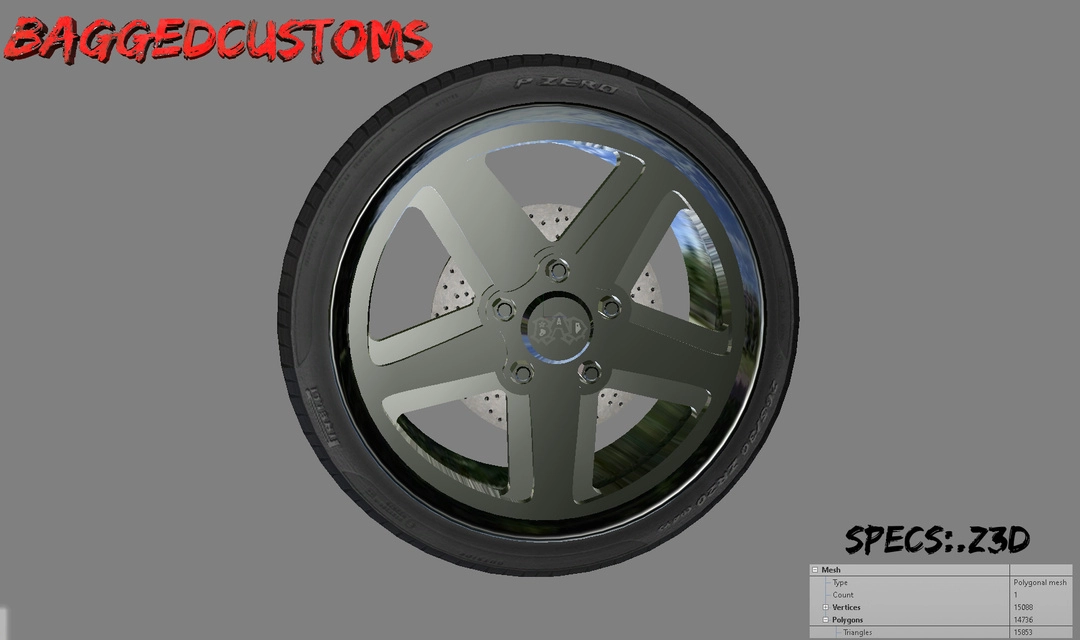 BaggedCustoms B.A.D Inspired Wheel [.Z3d] - BaggedCustoms - image 1