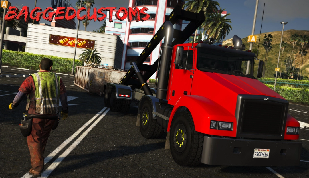 BaggedCustoms Biff Roll Off Sanitation Truck[FiveM] - BaggedCustoms - image 2