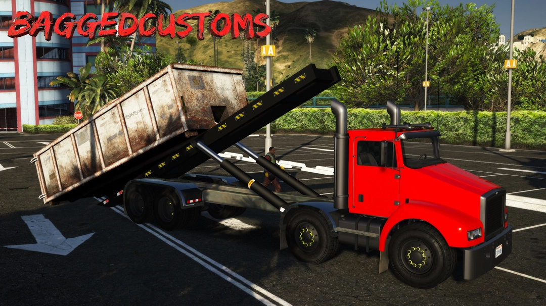 BaggedCustoms Biff Roll Off Sanitation Truck[FiveM] - BaggedCustoms - image 5