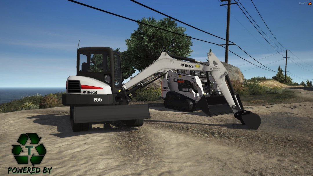 BaggedCustoms Bobcat Mini Excavator [FIVEM ONLY][Synergy Required] - BaggedCustoms - image 1