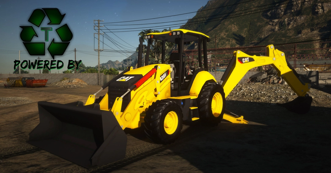 BaggedCustoms Caterpillar 430 Backhoe[FIVEM][SYNERGY] - BaggedCustoms - image 1