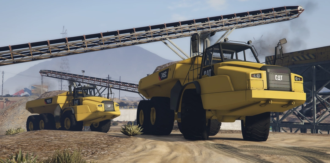 BaggedCustoms Caterpillar 745c Offroad Truck[Add-On][FiveM] - BaggedCustoms - image 1