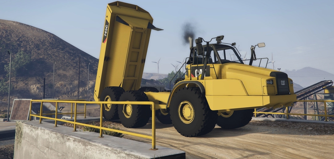 BaggedCustoms Caterpillar 745c Offroad Truck[Add-On][FiveM] - BaggedCustoms - image 4