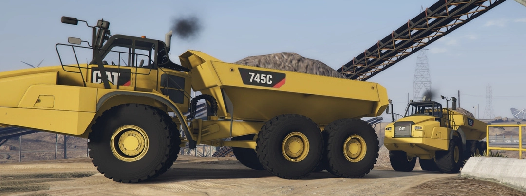 BaggedCustoms Caterpillar 745c Offroad Truck[Add-On][FiveM] - BaggedCustoms - image 5