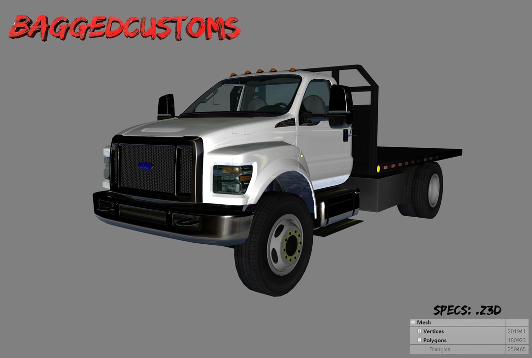BaggedCustoms F-750 Flatbed [.Z3d] - BaggedCustoms - image 1