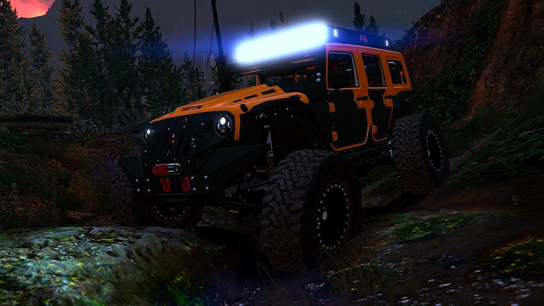 BaggedCustoms Fab Fours Jeep Wrangler[Add-On][FiveM] - BaggedCustoms - image 3