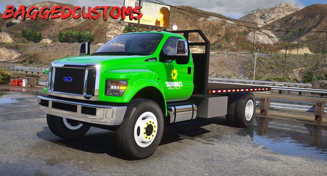 BaggedCustoms Ford F-750 Flatbed [Add-On][FiveM] - BaggedCustoms - image 1