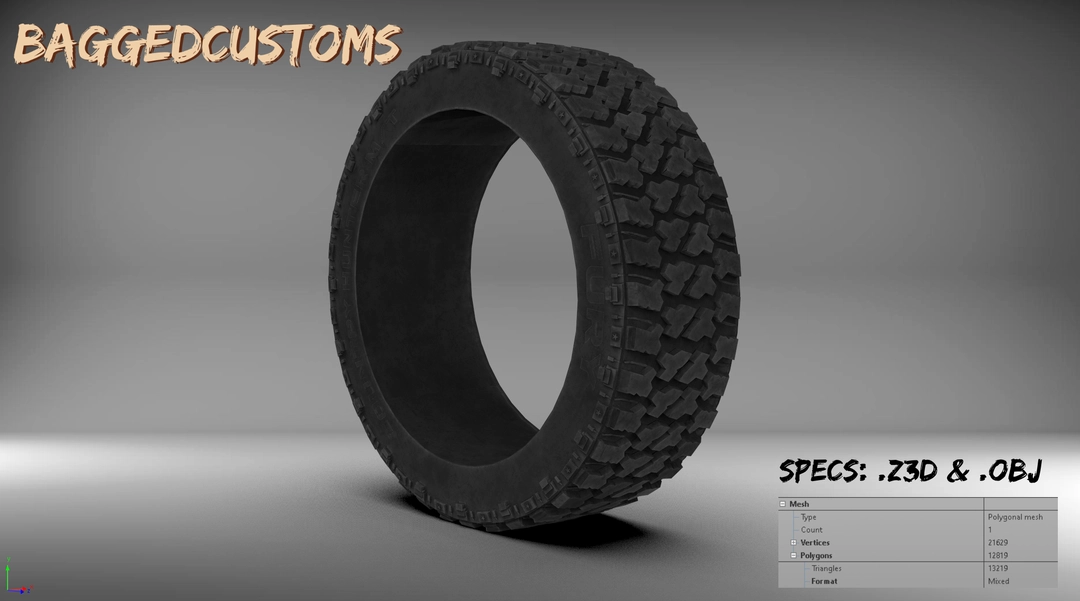 BaggedCustoms Fury Country Hunter M/T Inspired Tire - BaggedCustoms - image 1