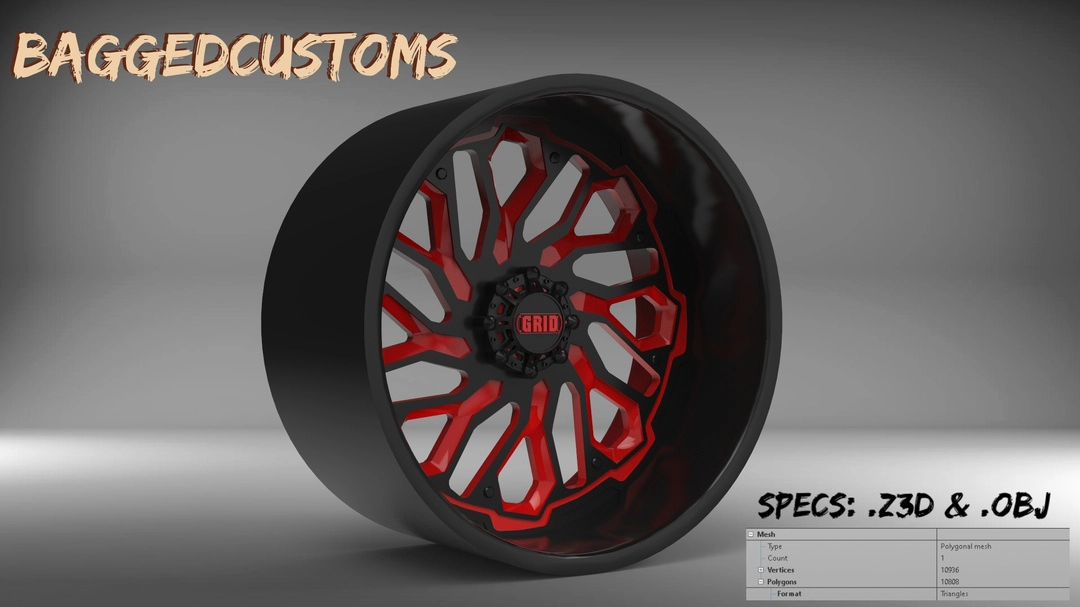 BaggedCustoms GRID GF-17 Inspired Wheel - BaggedCustoms - image 1