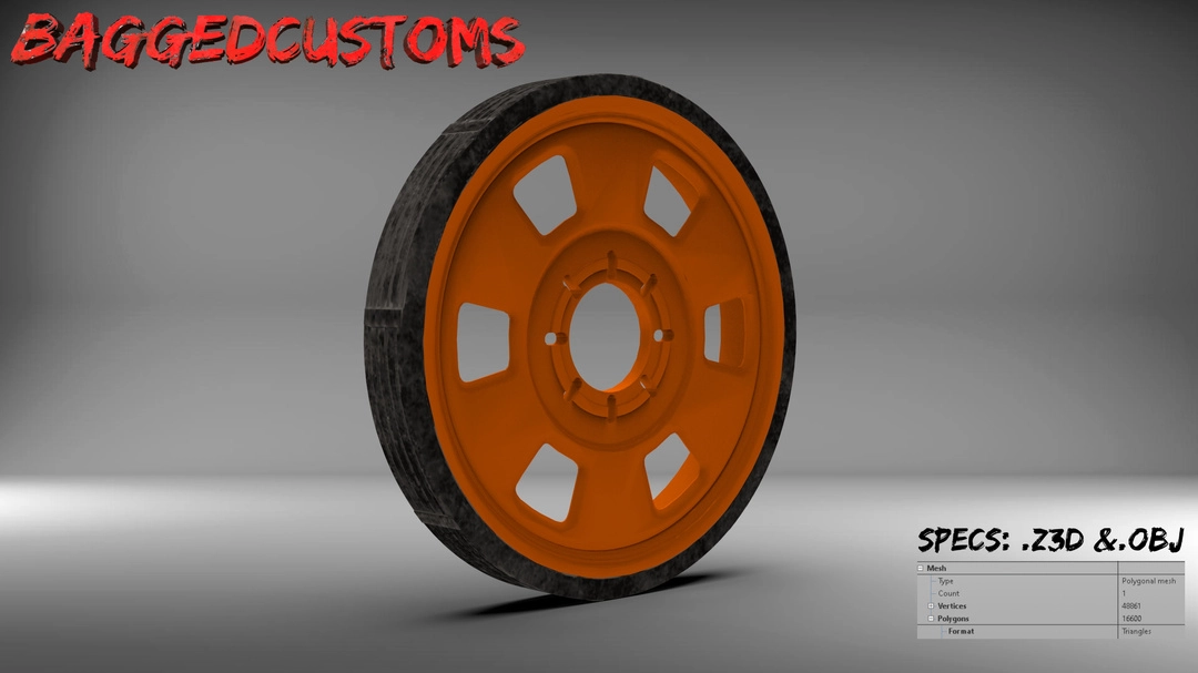 BaggedCustoms Guniwheel Inspired Wheel - BaggedCustoms - image 1