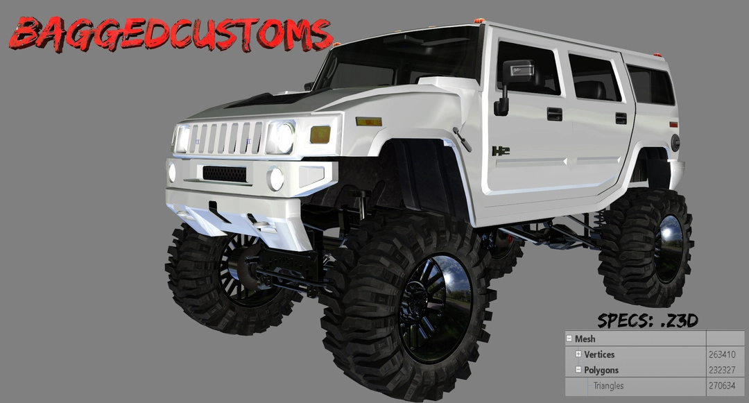BaggedCustoms Hummer H2 [.Z3d] - BaggedCustoms - image 1