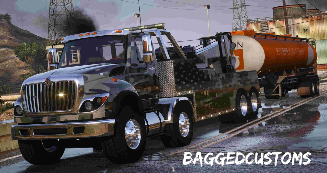 BaggedCustoms Int Workstar Twinsteer Heavy Wrecker [Add-On][FiveM] - BaggedCustoms - image 1