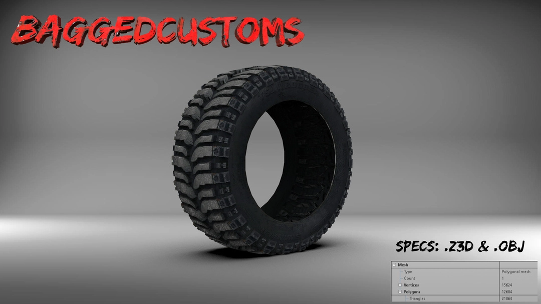 BaggedCustoms Interco SS Bogger Inspired tire. - BaggedCustoms - image 1