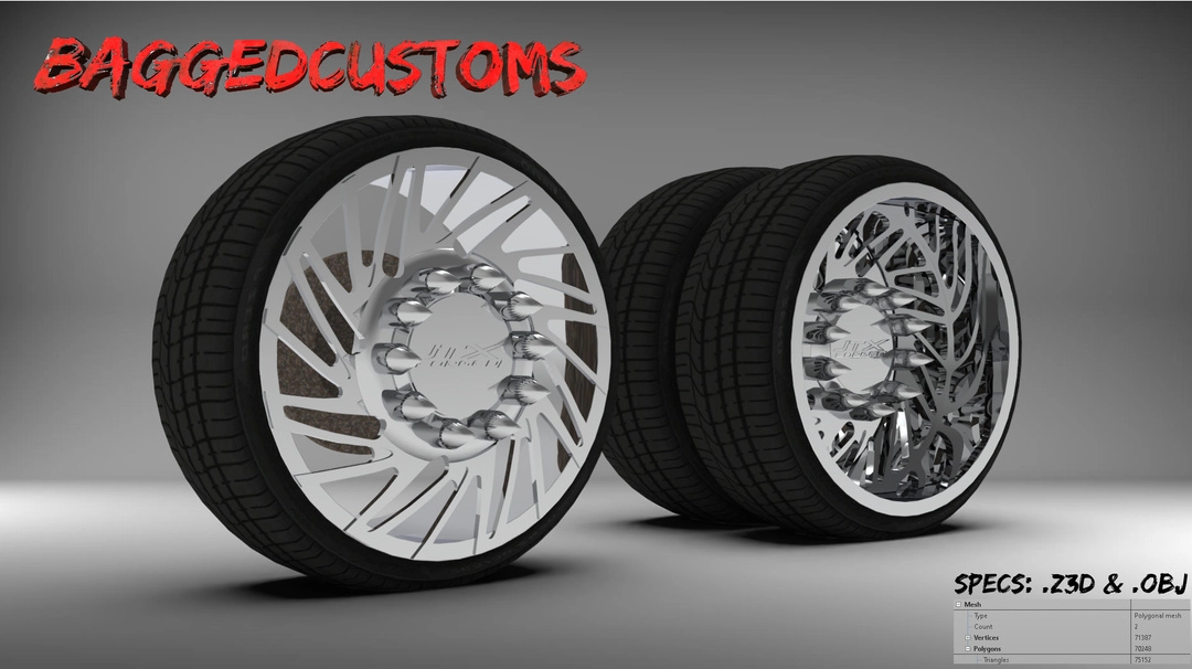 BaggedCustoms JTX Capital Inspired Wheel - BaggedCustoms - image 1