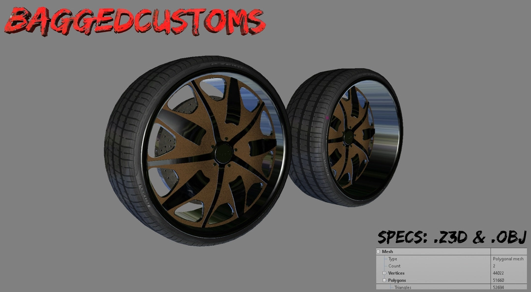 BaggedCustoms JTX Inspired GMG Wheels - BaggedCustoms - image 1