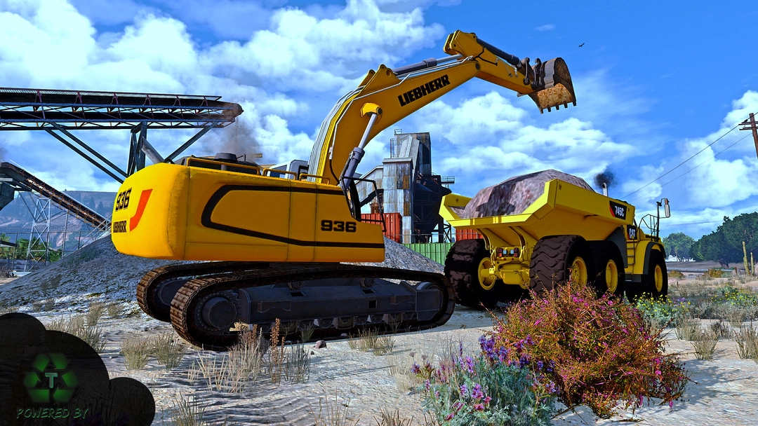 BaggedCustoms Liebherr Excavator [FIVEM ONLY][Synergy Required] - BaggedCustoms - image 1