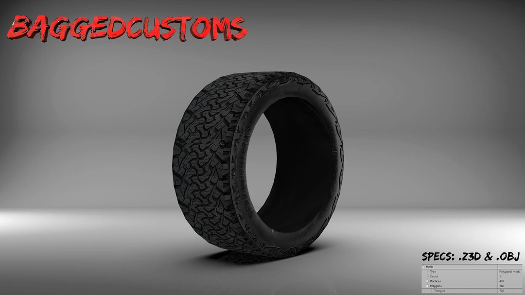 BaggedCustoms Venom Inspired tire - BaggedCustoms - image 1