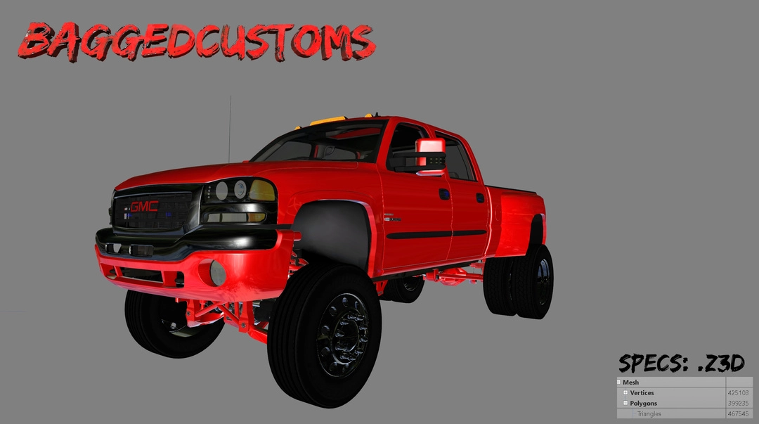 BaggedCustoms: 01 GMC Sierra 3500HD [.z3d] - BaggedCustoms - image 1