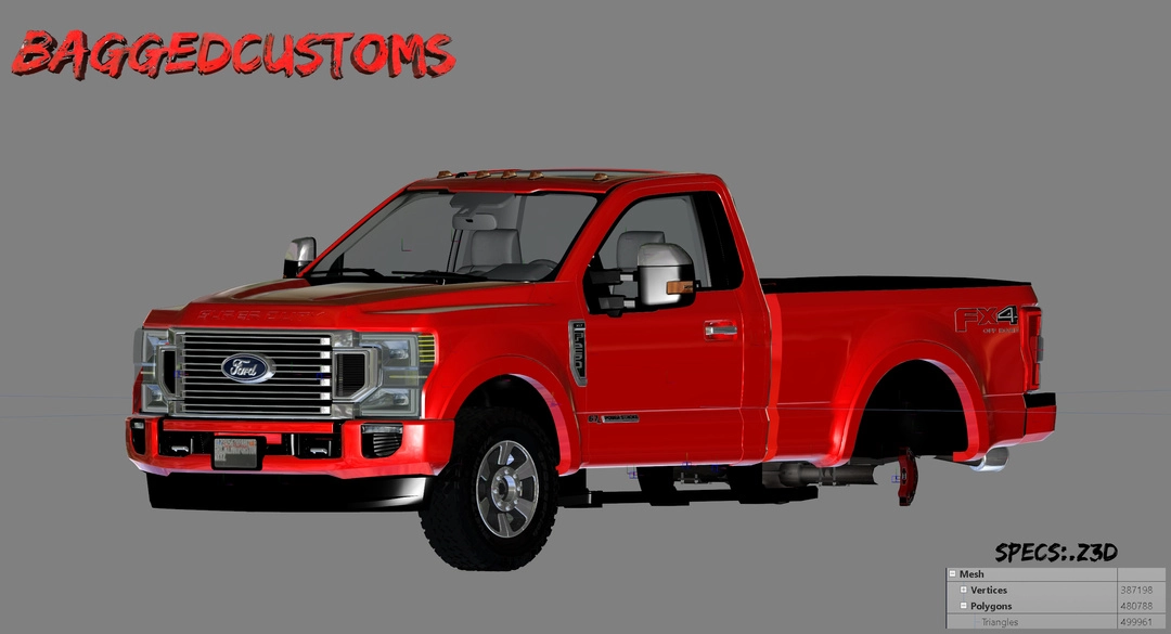 BaggedCustoms: 20 F250 Singlecab [.z3d] - BaggedCustoms - image 1