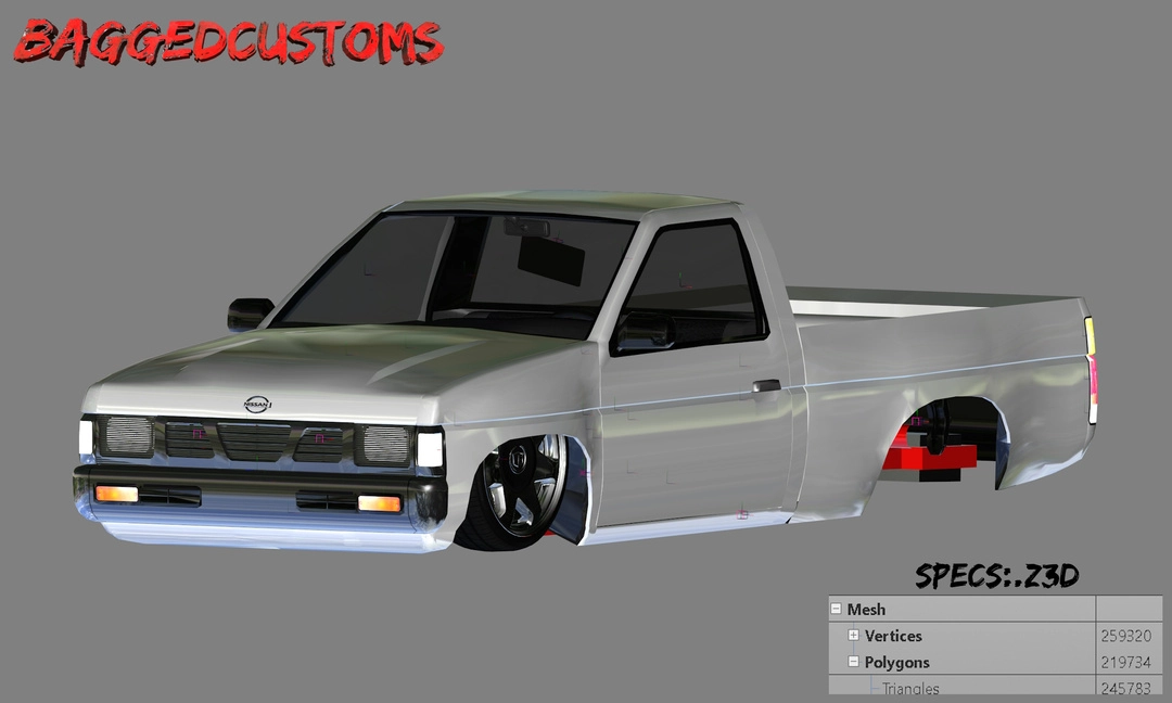 BaggedCustoms: 95 Nissan Hardbody [.Z3d] - BaggedCustoms - image 1