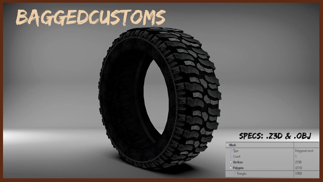 BaggedCustoms: Interco SSM16 Inspired Tire - BaggedCustoms - image 1