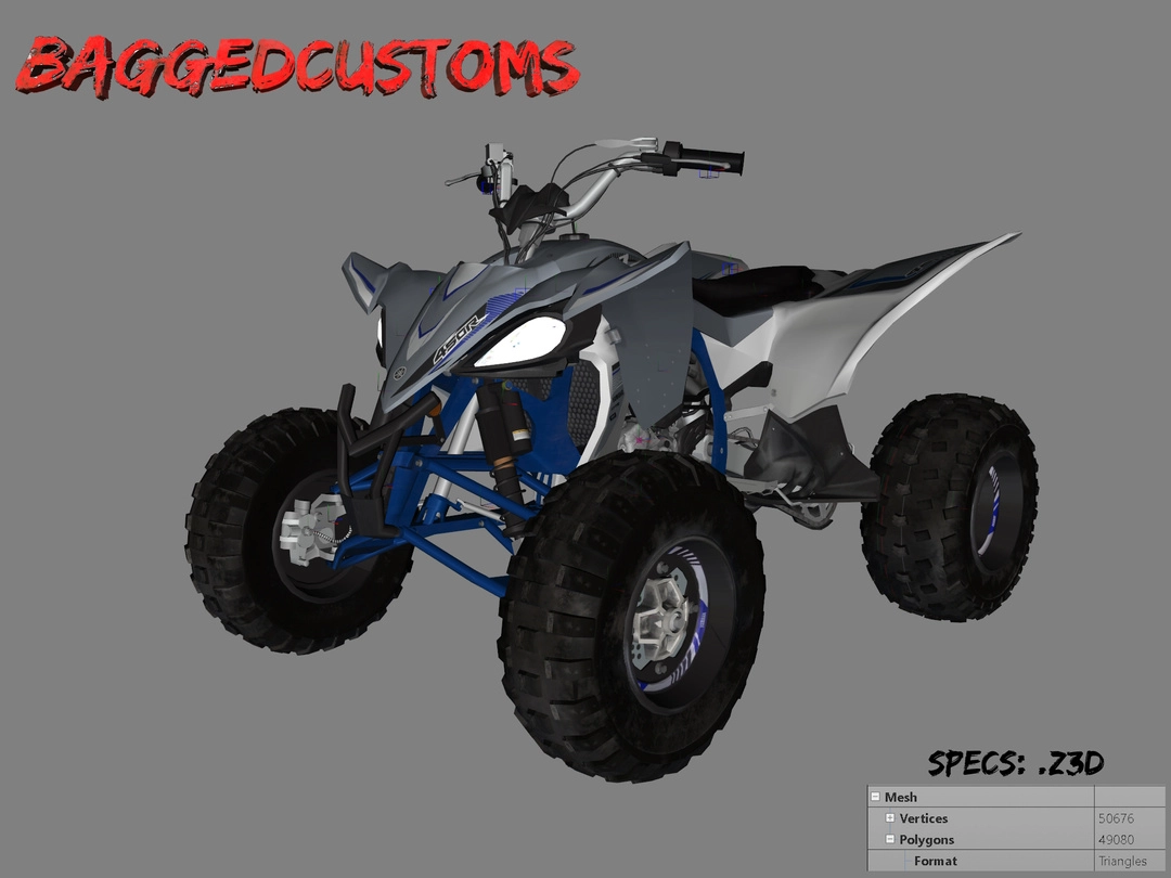 BaggedCustoms: Yamaha YFZ450 [.z3d] - BaggedCustoms - image 1