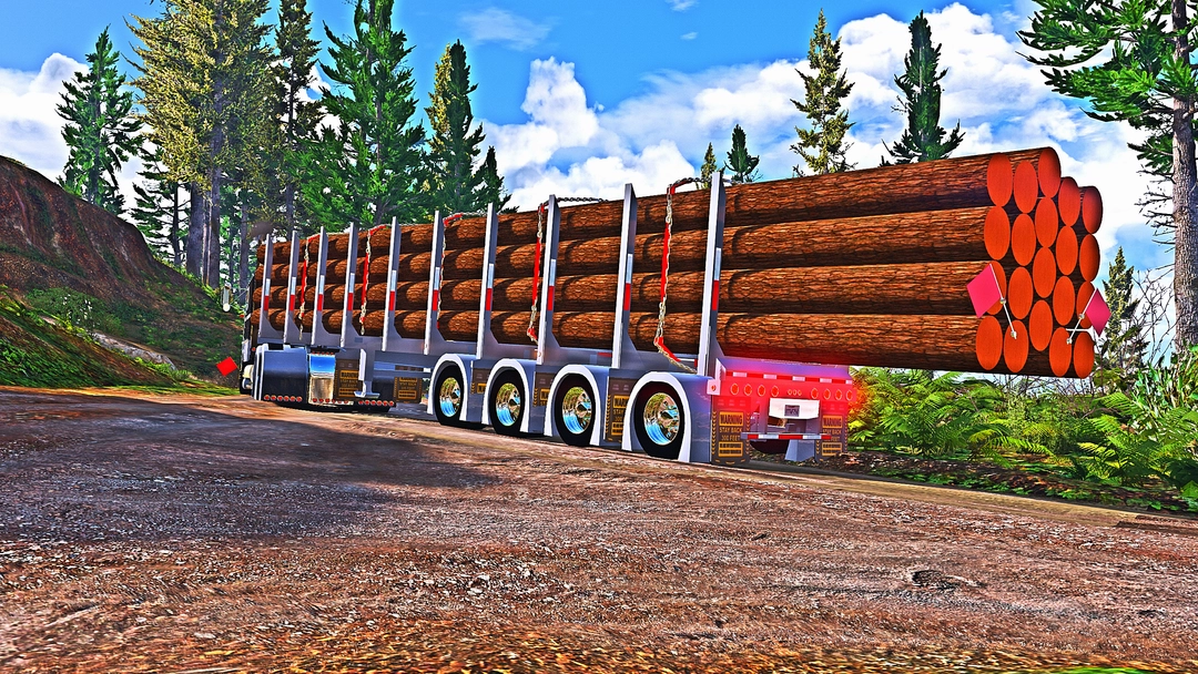 Big Reds - Custom Manac Log Trailer! [Add-On][FiveM] - BaggedCustoms - image 1