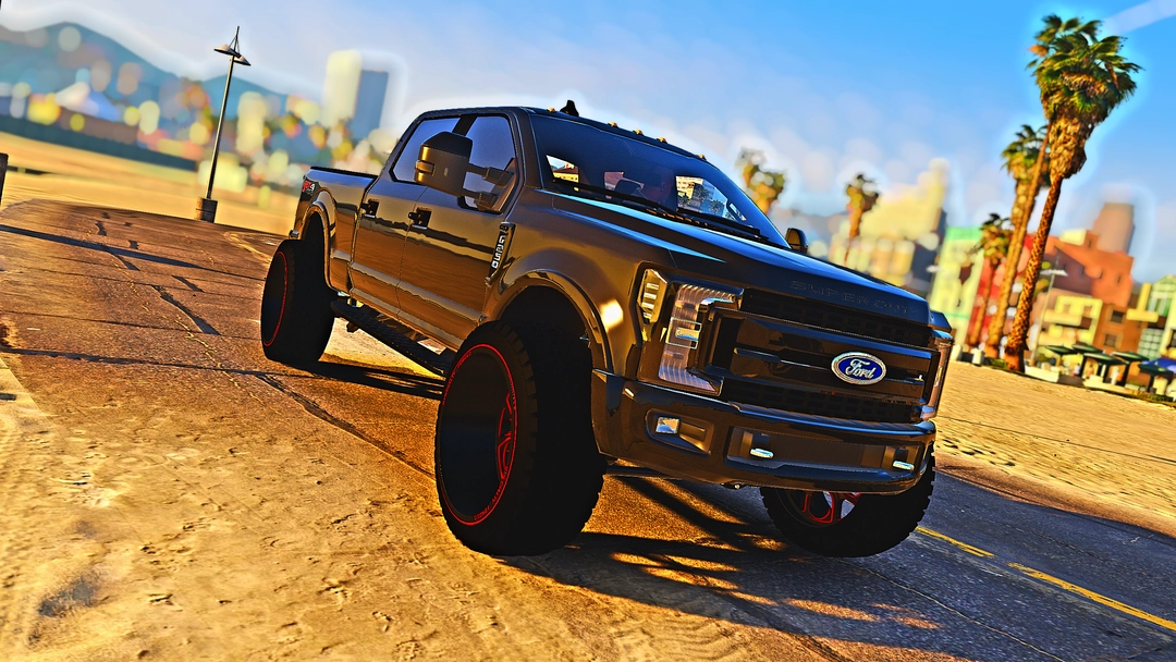 Big Reds Bad Ford F250 Custom! - BaggedCustoms - image 1