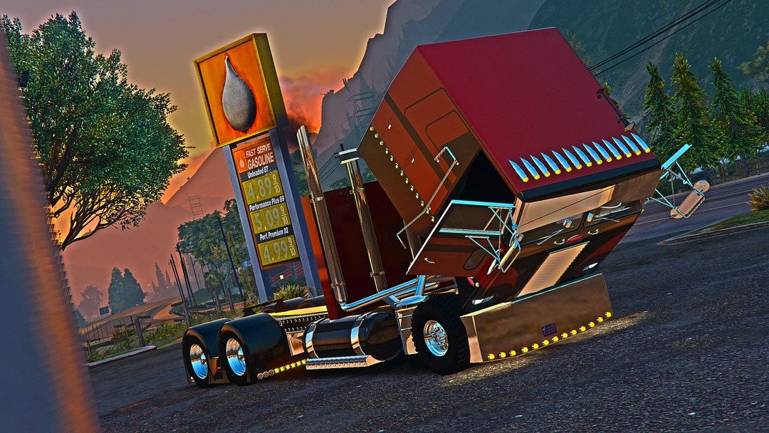 Big Reds Peterbilt 352 Custom[Add-On][FiveM] - BaggedCustoms - image 10