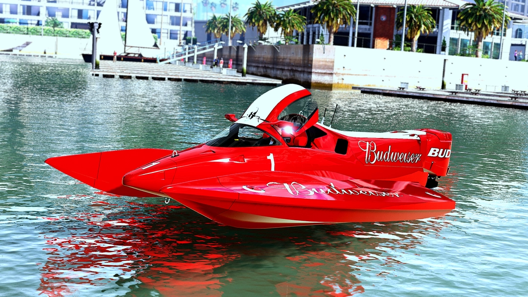 Dres Hydroplane Race Boat[Add-On][FiveM] - BaggedCustoms - image 1