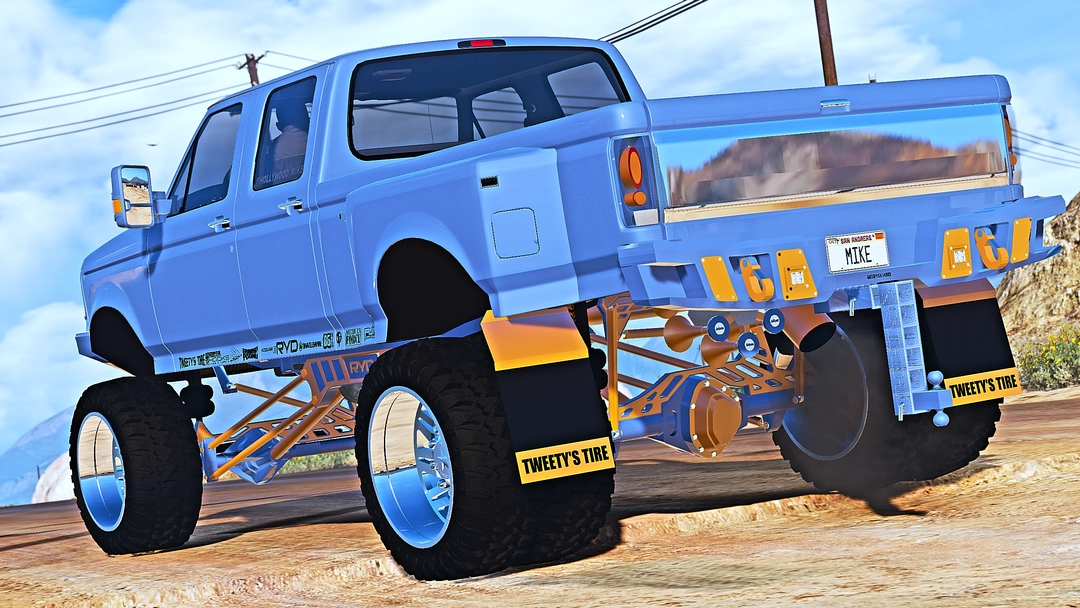 Hollywood Mikes Goldschl&#195;&#164;ger 97 Ford F350 [Add-On][FiveM] - BaggedCustoms - image 5