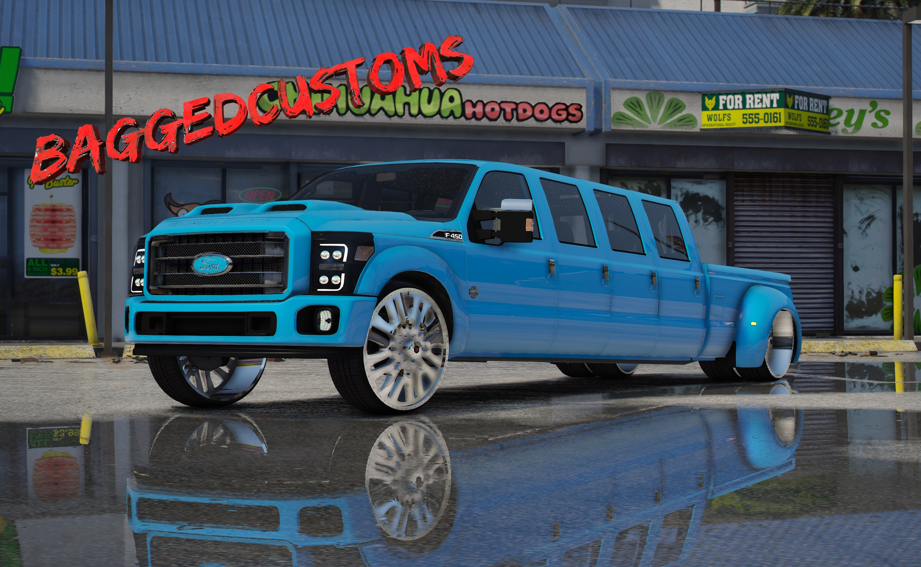 BaggedCustoms: Gabe Farrell 8 Door F450 [Add-On][FiveM] - BaggedCustoms - image 1